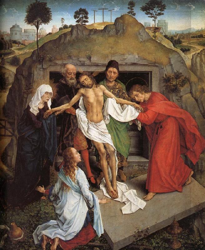 Rogier van der Weyden The Entombent Norge oil painting art